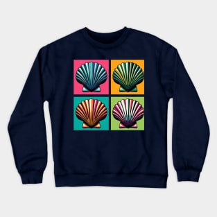 Pop Scallops Sponge Art - Cool Underwater Crewneck Sweatshirt